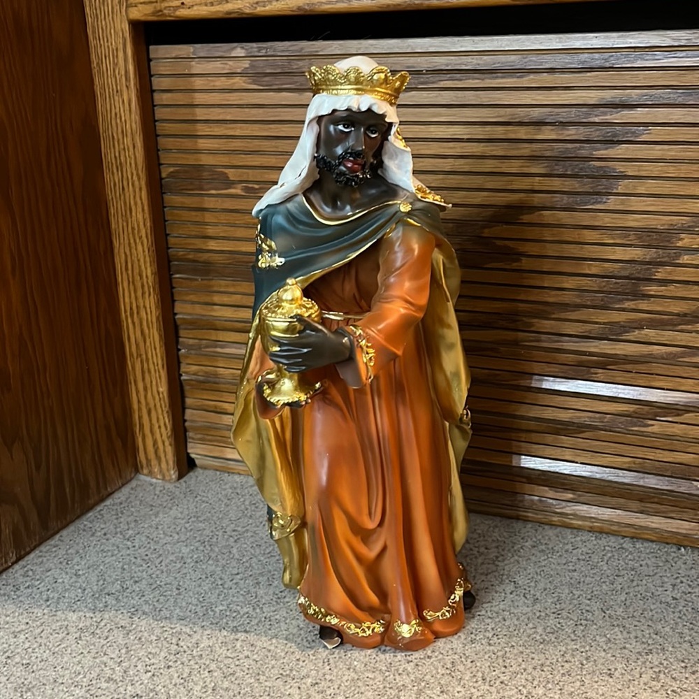Kurt Adler Nativity Replacement Wise Man King Holding Urn 15.5”